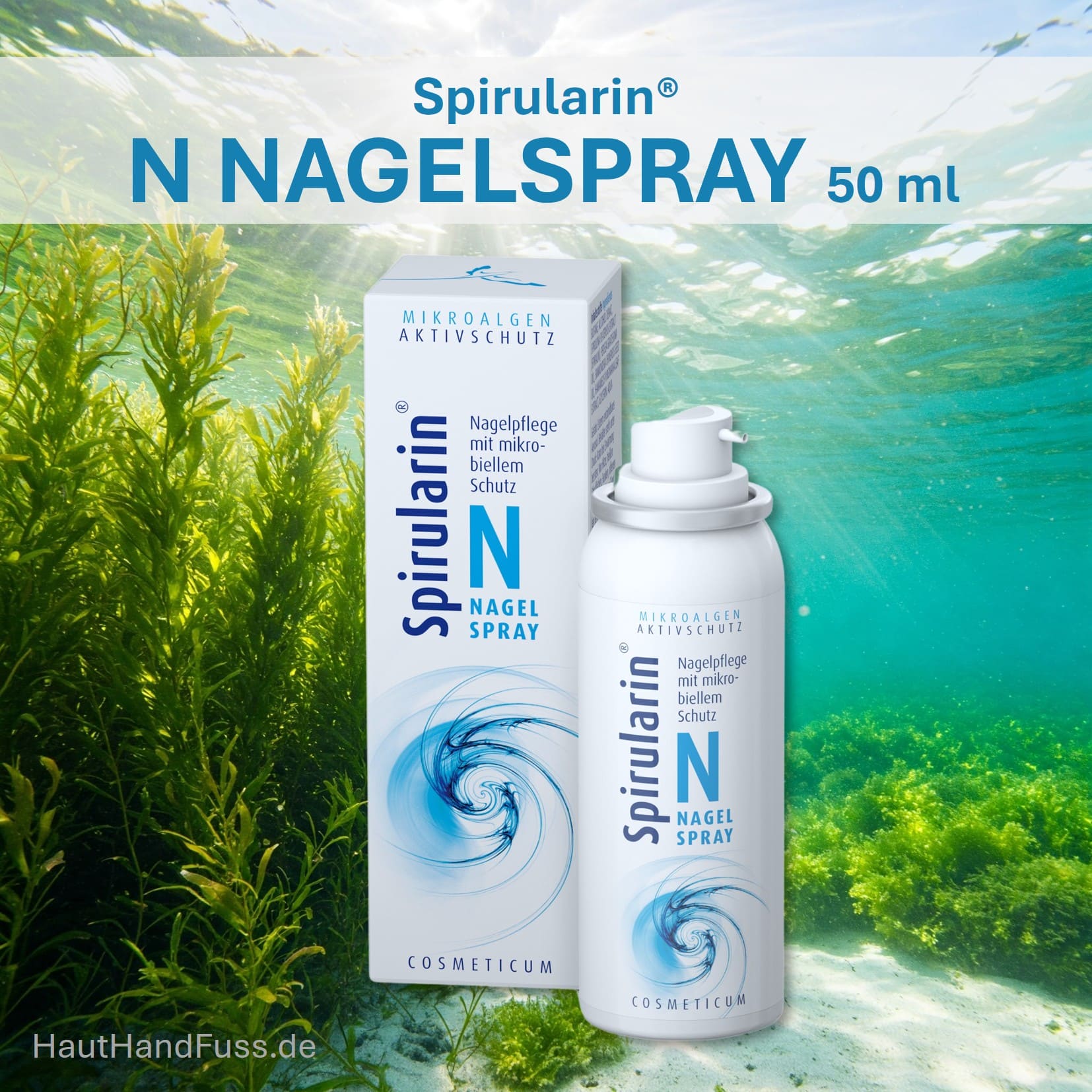 Spirularin N Nagelspray 50ml – erhältlich im Webshop HautHandFuss